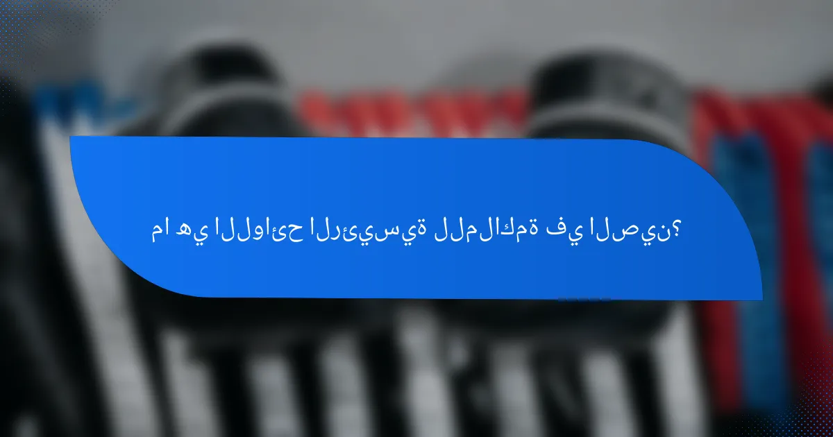 ما هي اللوائح الرئيسية للملاكمة في الصين؟